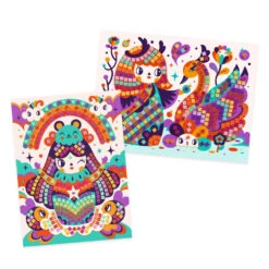 DJECO Glitter Mozaiek Kokeshi 5 Jr+ -Speelgoedverkoop DJECOglittermozaiekkokeshi5jr DJ08904d