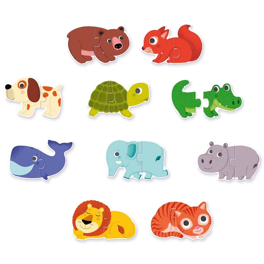 DJECO Puzzel Duo Animals 2 Jr+ 4 DJECO Puzzel Duo Animals 2 Jr+ - Afbeelding 2