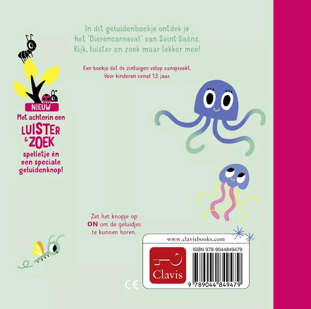 Dierencarnaval - Geluidenboekje 1 Jr+ 4 Dierencarnaval - Geluidenboekje 1 Jr+ - Afbeelding 2