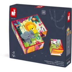 JANOD Blokpuzzel Jungledieren 2 Jr+ / 9 Stks -Speelgoedverkoop JANODblokpuzzeljungledieren2jr 9stks112732 4