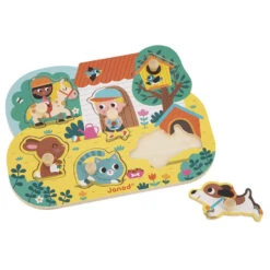 JANOD Knoppuzzel Platteland 18 Mnd+ -Speelgoedverkoop JANODknoppuzzelplatteland117107 2