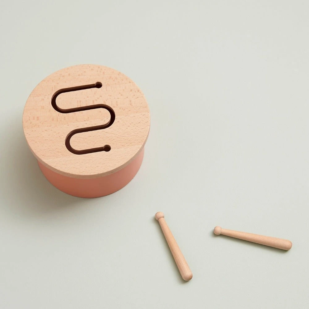 Kids Concept Trommel Orange 18 Mnd+ 4 Kids Concept Trommel Orange 18 Mnd+ - Afbeelding 2