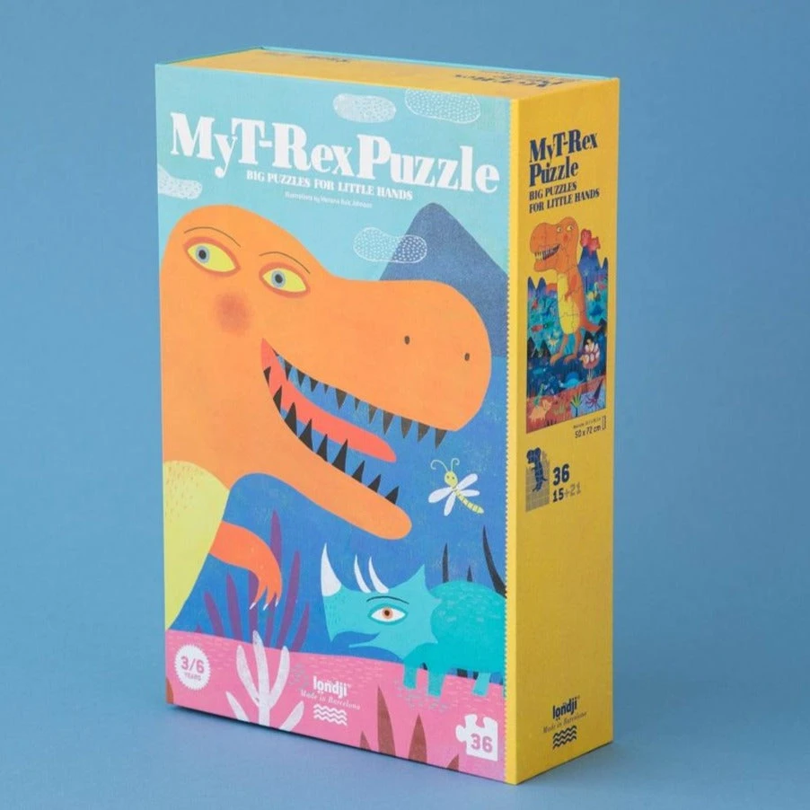 LONDJI Puzzel My T-rex 3jr+ / 36 Stks 4 LONDJI Puzzel My T-rex 3jr+ / 36 Stks - Afbeelding 2