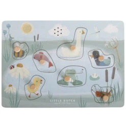Little Dutch Knoppuzzel Met Geluid Little Goose 1 Jr+ -Speelgoedverkoop LittleDutchknoppuzzelmetgeluidLittleGooseLD4763