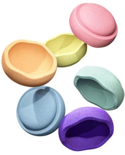 Stapelstein Stapelstenen Regenboog Pastel 6 Stks -Speelgoedverkoop StapelsteinstapelstenenRegenboogpaste4260607083196C