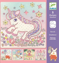 DJECO Tekensjablonen KawaÏland 4 Jr+