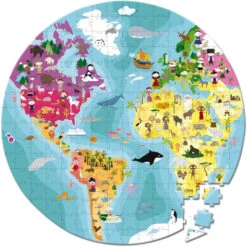 JANOD Puzzel Aarde 6 Jr/ 208 Stks -Speelgoedverkoop janod puzzelkoffer aarde 112926 c