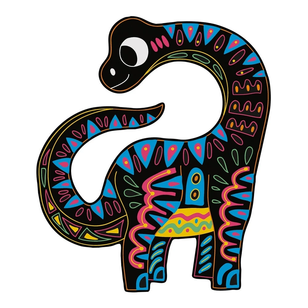 JANOD Scratch Art Dinos 5jr+ 6 JANOD Scratch Art Dinos 5jr+ - Afbeelding 4
