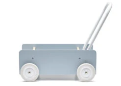 Kids Concept Loopwagen Blauw Grijs 12 Mnd+ -Speelgoedverkoop kids concept loopwagen grijs 1000279 c