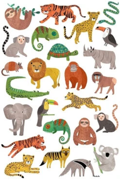 Speelgoedverkoop -Speelgoedverkoop petit monkey tattoo jungle animals tt04 b