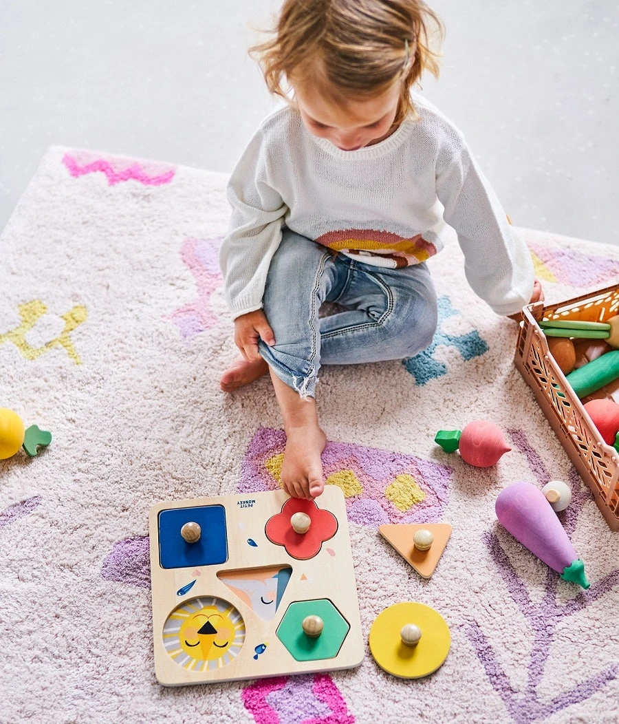 Petit Monkey Vormenpuzzel One Day At The Zoo 12 Mnd+ - Afbeelding 4